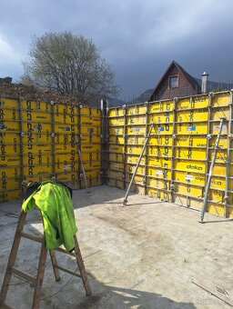 Výkopové práce , základové dosky , hrubé stavby - 3