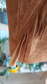 Predám - hnedá bunda ZARA S a rifľové šaty S. Oliver,veľk.40 - 3