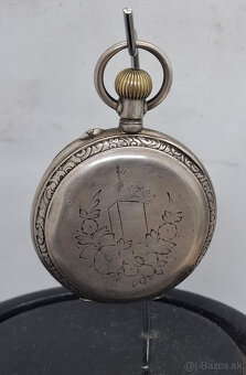 Predám starožitné strieborné vreckové hodinky No. 78395 - 3