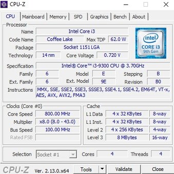 Intel Core i3-9300 (2x) - 3