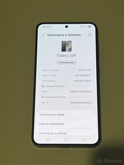 Predám Samsung Galaxy S24 8GB Rám 128GB Black - 3
