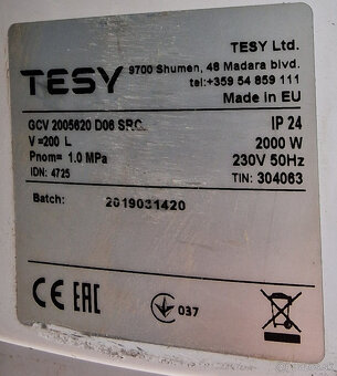 Elektrický bojler TESY MAXEAU MX 200V - 3