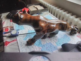 Porcelánová soška tiger 40 x 20 - 3