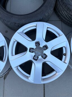 Originál disky AUDI + 2x pneu 225/45 R17 - 3