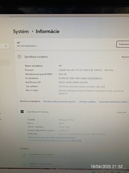 HP Workstation Z420 8jadro, 64gb - 3