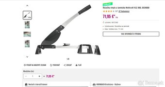 Rezačka vinylu a laminátu wolfcraft - úplne nový - 3