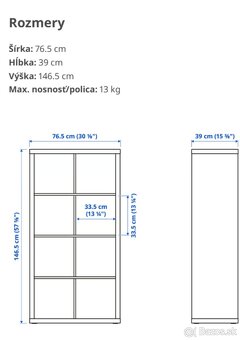 Predám policovú skrinku IKEA KALLAX - nová - 3