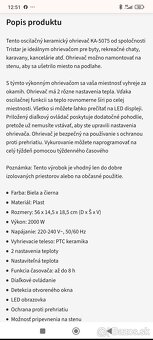 Ohrievač TRISTAR - 3