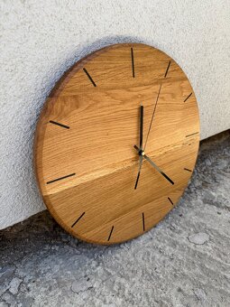 Dubové nástenné hodiny 38cm - 3