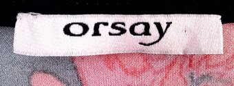 ORSAY červeno-čierne dámske kvetované šaty (NOVÉ) - 3