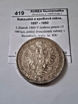 MINCE FJ.I 2ZLATNIK 1860V RR-VZACNY ROČNIK - 3
