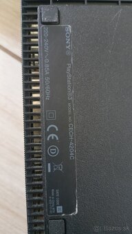 PS3 super slim + 37 hier na HDD + 4 x PS3 ovládač + volant - 3