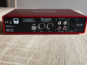 Predám zvukovú kartu Focusrite Scarlett 2i4 - 2. generácie - 3