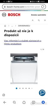 Umývačka Bosch SMV69N40EU - 3