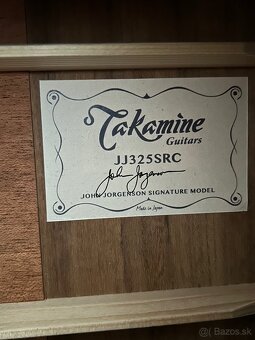 Predám el.akustickú gitaru Takamine JJ325SRC - 3