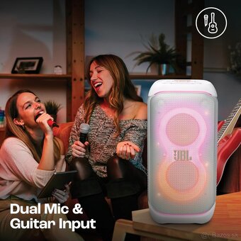Prenájom JBL Partybox STAGE 320 White + Wireless Mic - 3