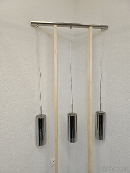 Dizajnové chrómové závesné svietidlo - 3