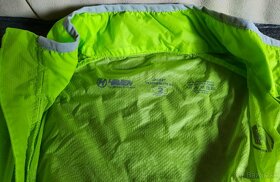 Cyklistická bunda - FEATHERLITE 80 KIDS - zelená veľkosť 2 - 3