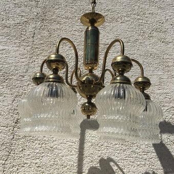 Velky Retro luster lampa Kamenicky Senov Vintage - 3