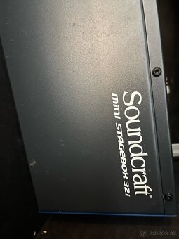 Predám 5- ročný Soundcraft Mini Stagebox 32 i - 3