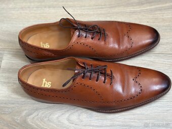 Elegantné formálne topánky BROGUE OXFORD (46) - ručná výroba - 3