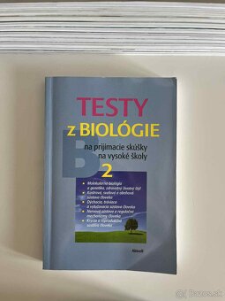Testy z biológie na prijímacie skúšky na vysoké školy 1, 2 - 3