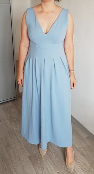 Svetlomodré šaty VILA značky Zalando - 3