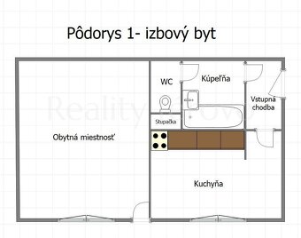 Na predaj 1 izbový byt v Šali - 3