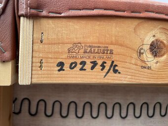 Fínska kožená sedacia súprava 3+1+1 - 3