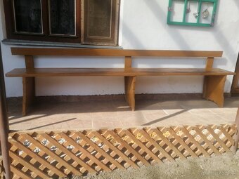 Drevena lavica, 2  truhlice - 3