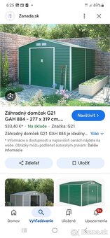 Zahradny domček - novy zeleny - 3