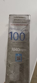 Herkules Glass Sada pre posuvné dvere 2000 mm; strieborná - 3