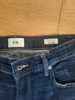 Pánske C&A džínsy / rifle, SLIM FIT, W32 L32, nové - 3
