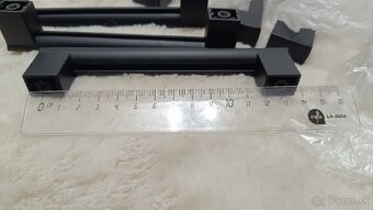 Čierne uchytky / madlá na skrinky / nábytok 10 kusov nové - 3