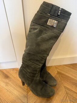 Čižmy z brúsenej kože - 3