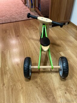 Nicko Drevené odrážadlo 2v1 mini farba:zelená - 3