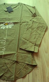 Zelená/khaki letná blúzka, v. L/XL - 3