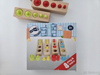 Small foot drevené montessori valčeky - 3