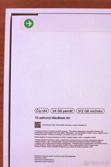 Apple MacBook Air 13" M4 24/512 nerozbaleny, 2 rocna zaruka - 3