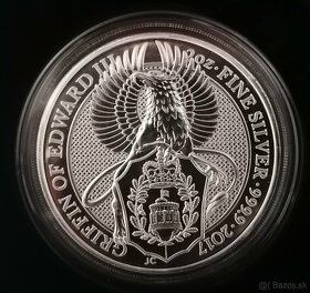 Strieborné mince séria Queen's beast - 3