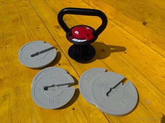 -- NOVÝ NASTAVITEĽNÝ KETTLEBELL 18KG (možný odpočet DPH) -- - 3