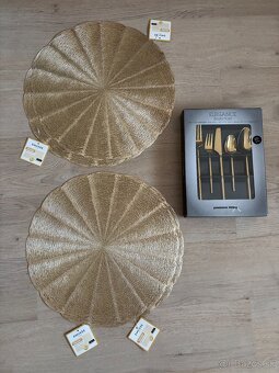 Súprava príbor + podložky. - 3