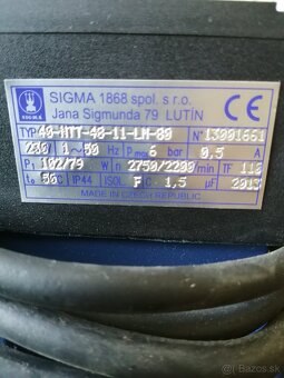 Sigma obehové čerpadlo Typ 40 NTT 48 - 11, 230 V, Premium - 3