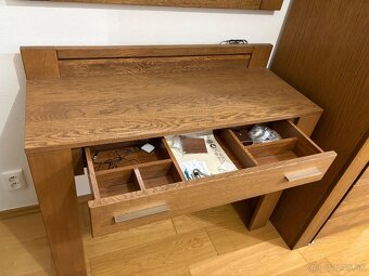 Toaletný stolik + zrkadlo / masív - 3