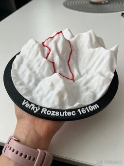 3D personalizovaná mapa tvojej turistiky - 3