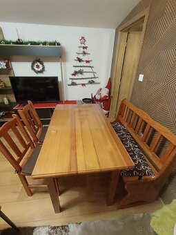 Kuchynský set s drevenou lavicou - 3