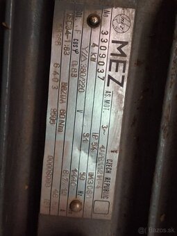 Elektro motor s brzdou  MEZ Mohelnice - 3
