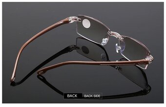 Lacné slnečné okuliare hnedé - 3