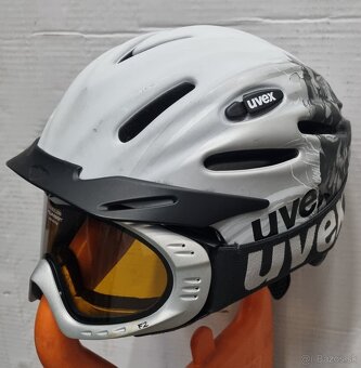 Lyžiarska prilba UVEX + okuliare - 3