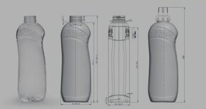 Pet fľaše 1l s uzáverom - 3